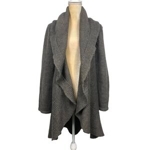 FDJ French Dressing Jeans Gray Alpaca Wool Blend Cardigan Sweater Small Classic